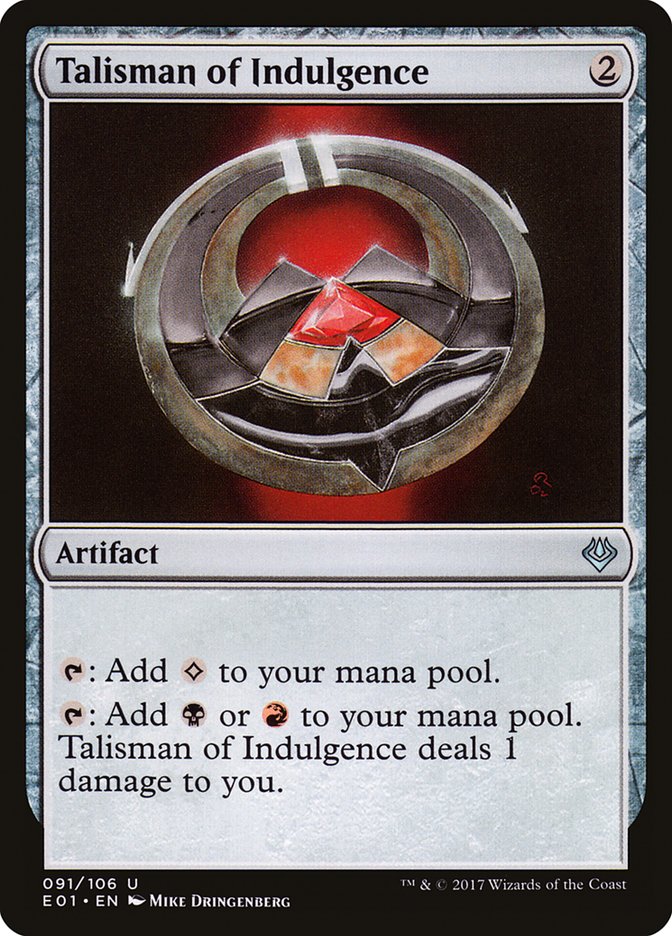 Talisman of Indulgence [Archenemy: Nicol Bolas] | Tables and Towers