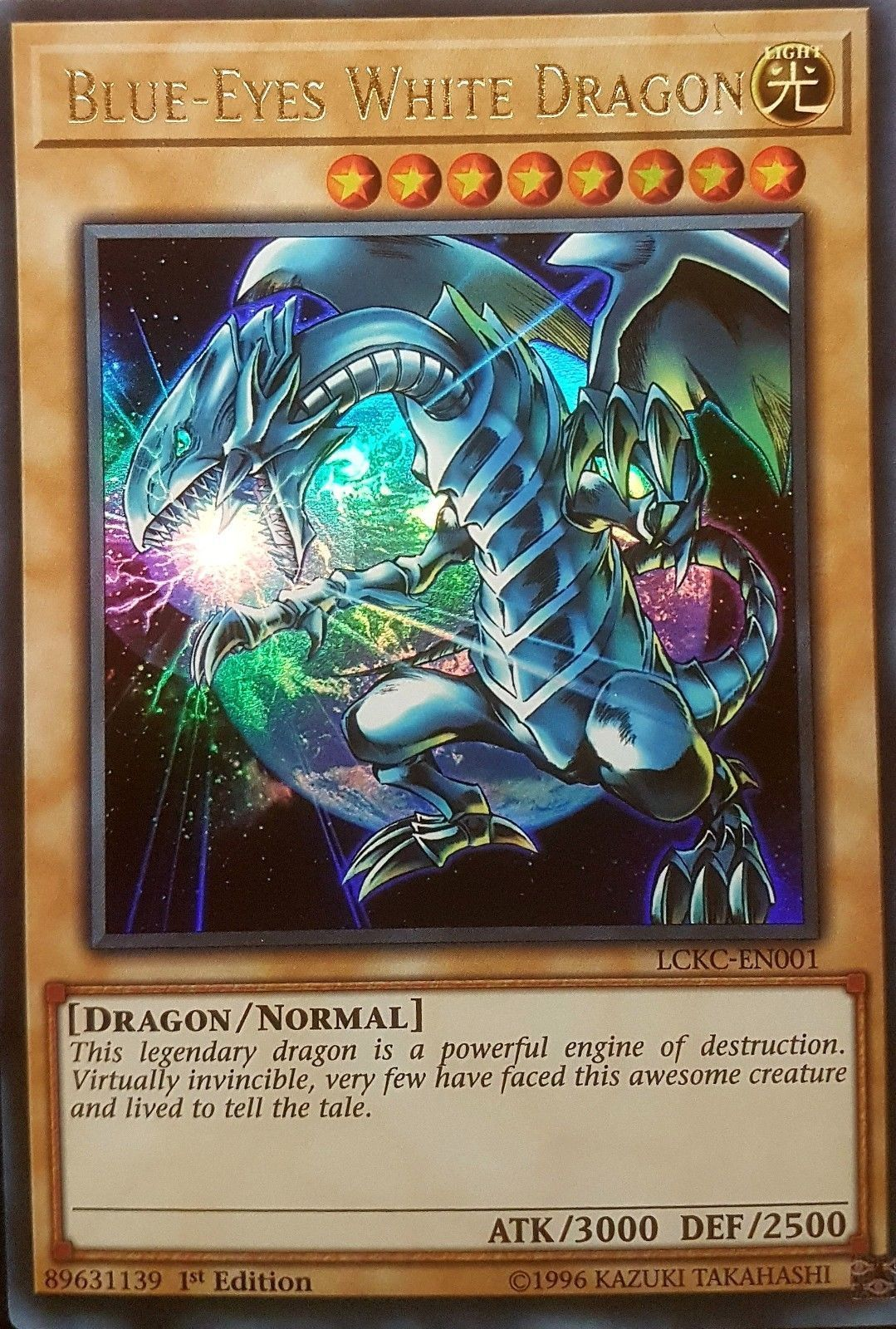 Blue-Eyes White Dragon (Version 3) [LCKC-EN001] Ultra Rare | Tables and Towers