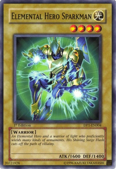 Elemental Hero Sparkman [DP1-EN004] Common | Tables and Towers