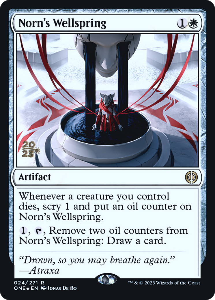 Norn's Wellspring [Phyrexia: All Will Be One Prerelease Promos] | Tables and Towers