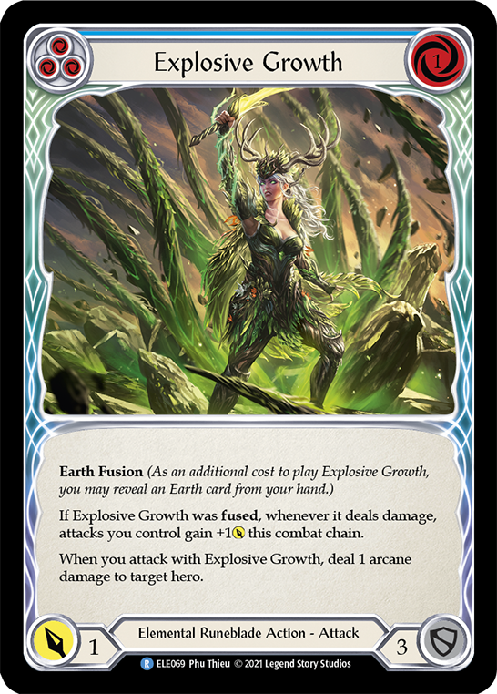 Explosive Growth (Blue) [ELE069] (Tales of Aria)  1st Edition Normal | Tables and Towers