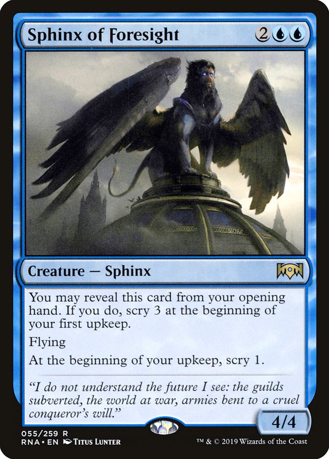 Sphinx of Foresight [Ravnica Allegiance] | Tables and Towers