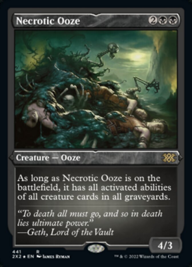 Necrotic Ooze (Foil Etched) [Double Masters 2022] | Tables and Towers