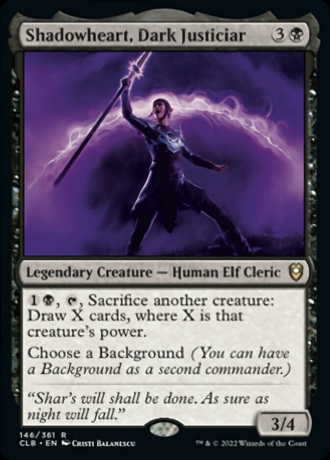 Shadowheart, Dark Justiciar [Commander Legends: Battle for Baldur's Gate] | Tables and Towers