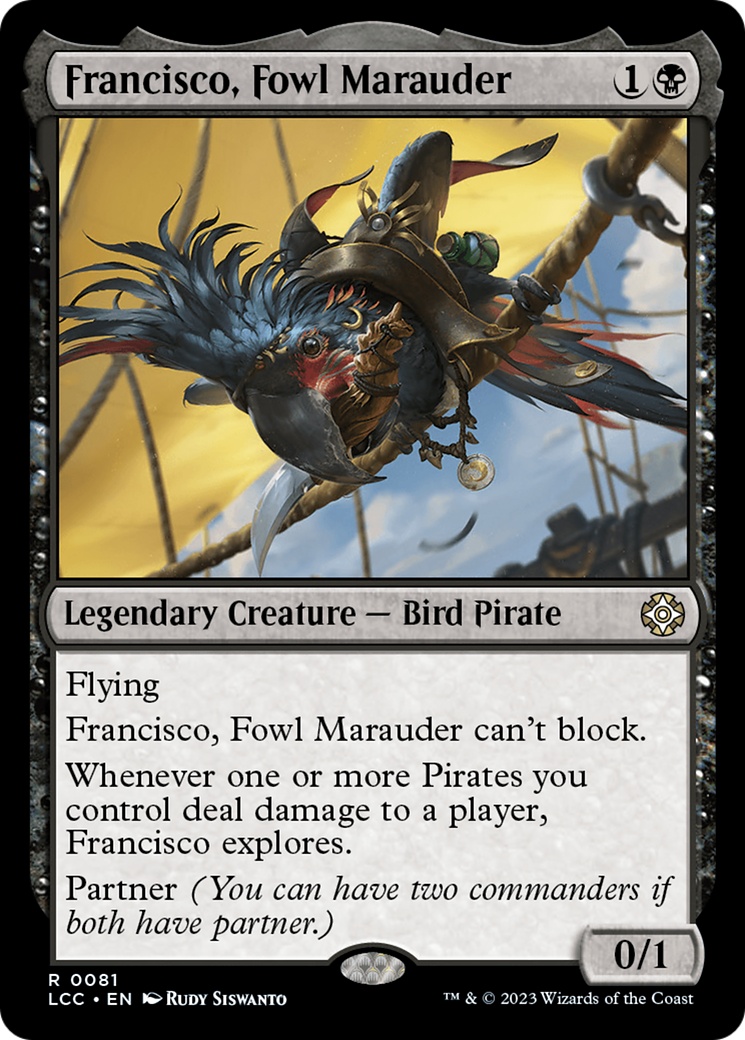 Francisco, Fowl Marauder [The Lost Caverns of Ixalan Commander] | Tables and Towers