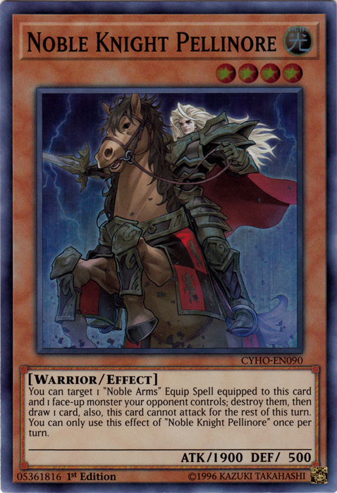 Noble Knight Pellinore [CYHO-EN090] Super Rare | Tables and Towers