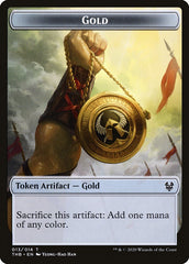 Human Soldier // Gold Double-Sided Token [Theros Beyond Death Tokens] | Tables and Towers