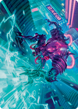 Surgehacker Mech Art Card [Kamigawa: Neon Dynasty Art Series] | Tables and Towers