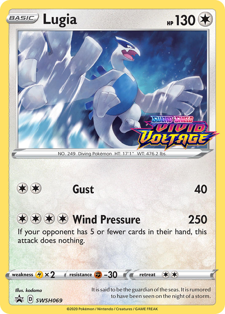 Lugia (SWSH069) (Prerelease Promo) [Sword & Shield: Black Star Promos] | Tables and Towers