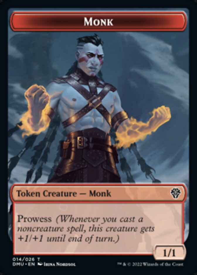 Monk Token [Dominaria United Tokens] | Tables and Towers