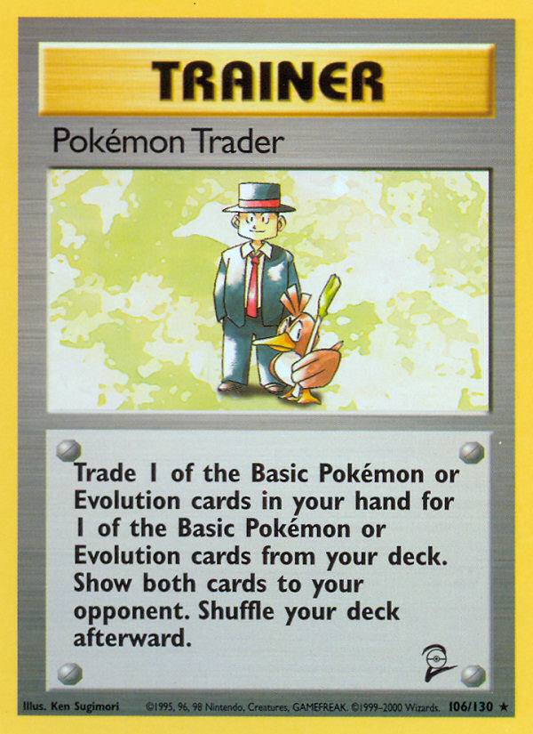 Pokemon Trader (106/130) [Base Set 2] | Tables and Towers