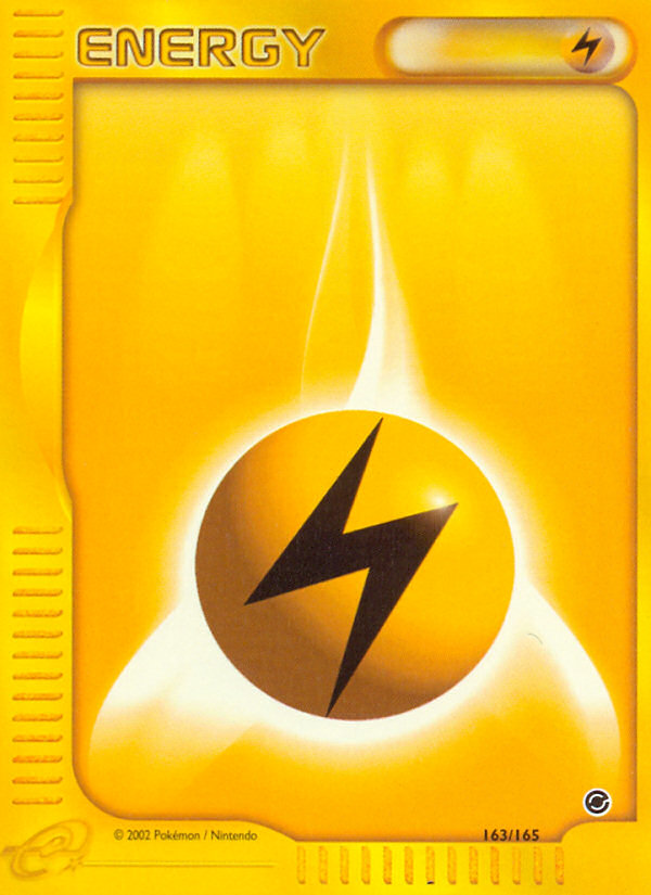 Lightning Energy (163/165) [Expedition: Base Set] | Tables and Towers