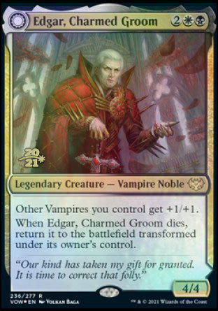 Edgar, Charmed Groom // Edgar Markov's Coffin [Innistrad: Crimson Vow Prerelease Promos] | Tables and Towers