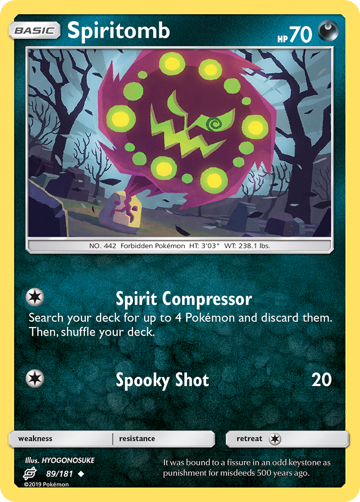 Spiritomb (89/181) [Sun & Moon: Team Up] | Tables and Towers