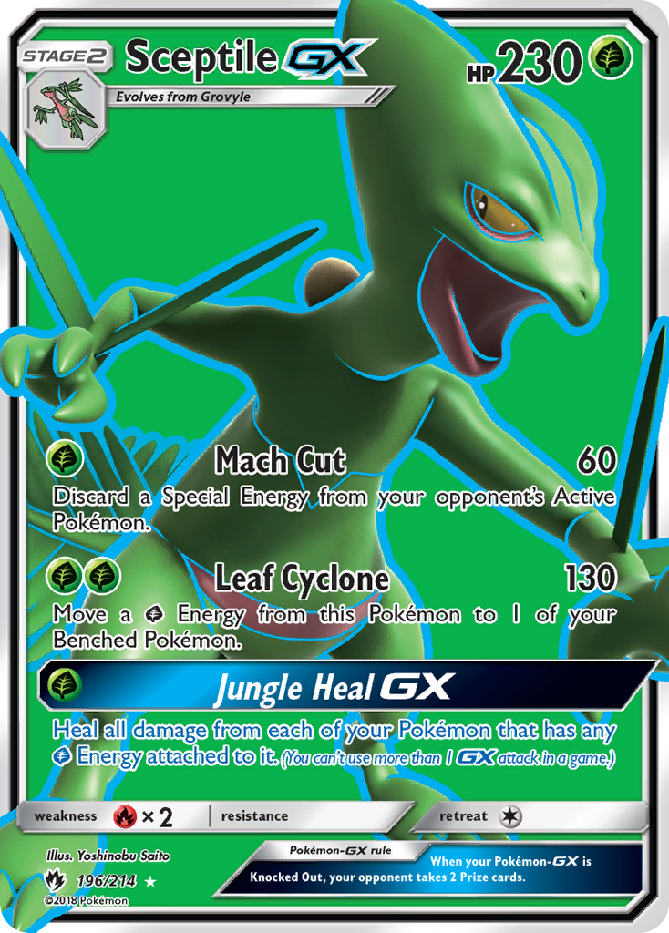 Sceptile GX (196/214) [Sun & Moon: Lost Thunder] | Tables and Towers