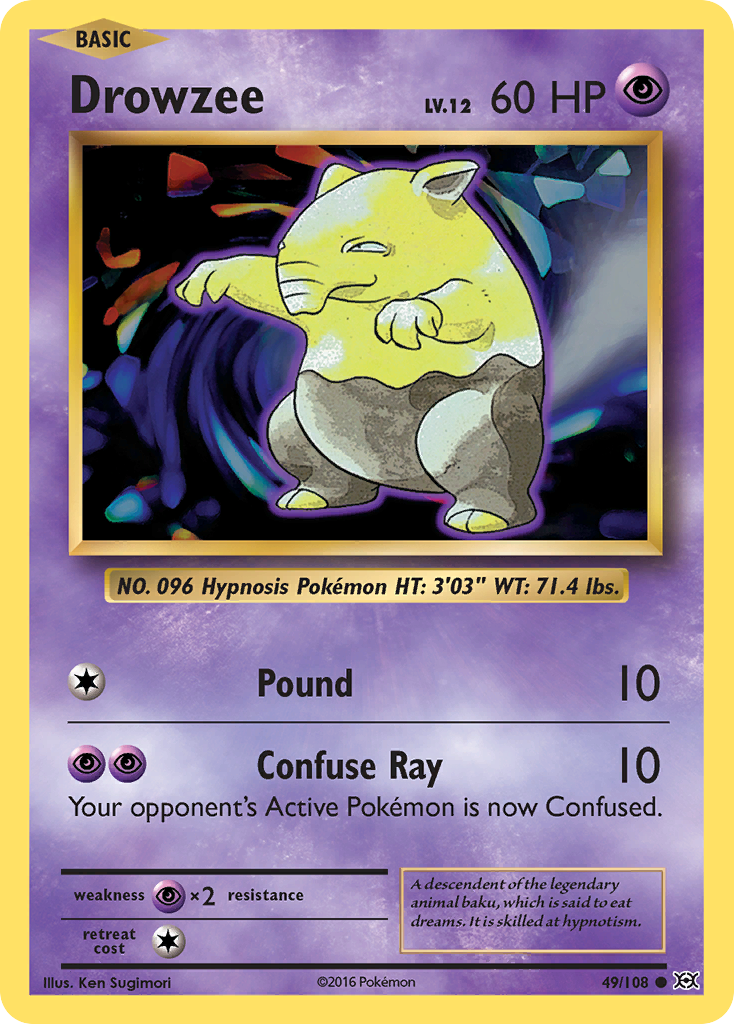 Drowzee (49/108) [XY: Evolutions] | Tables and Towers