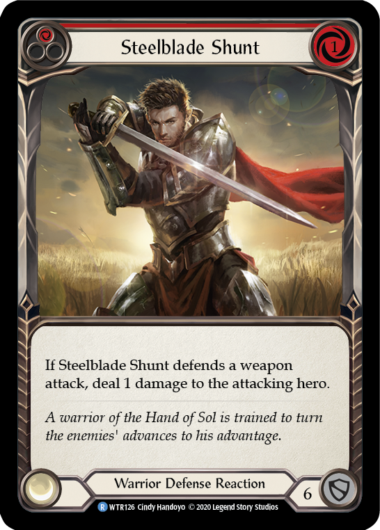 Steelblade Shunt (Red) [U-WTR126] (Welcome to Rathe Unlimited)  Unlimited Normal | Tables and Towers