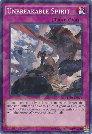 Unbreakable Spirit [BP03-EN234] Shatterfoil Rare | Tables and Towers