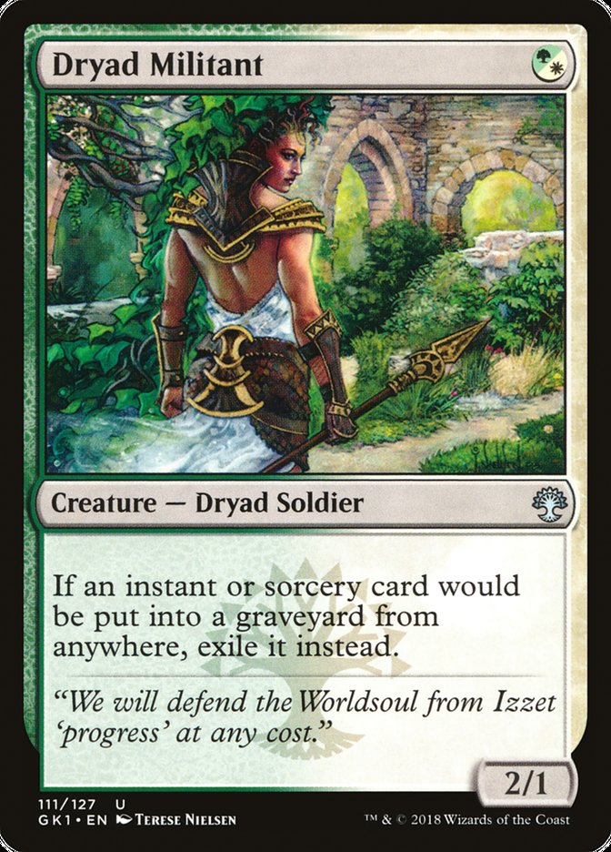 Dryad Militant [Guilds of Ravnica Guild Kit] | Tables and Towers