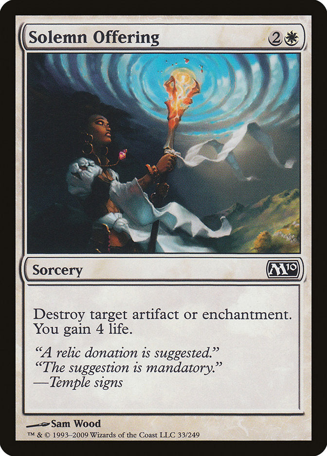 Solemn Offering [Magic 2010] | Tables and Towers