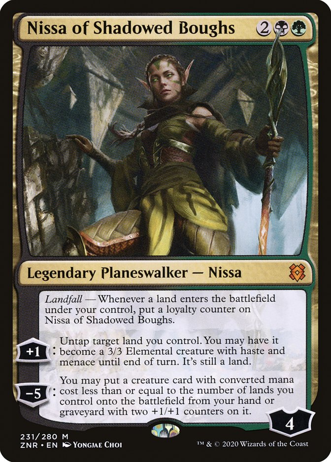 Nissa of Shadowed Boughs [Zendikar Rising] | Tables and Towers