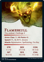 Flameskull Art Card [Dungeons & Dragons: Adventures in the Forgotten Realms Art Series] | Tables and Towers