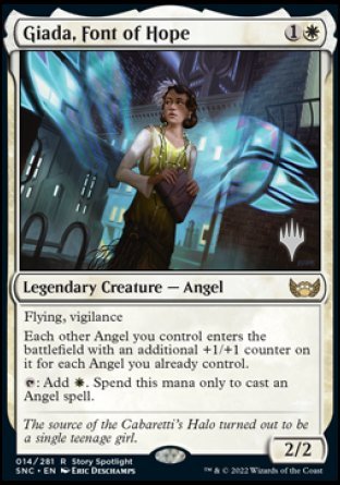 Giada, Font of Hope (Promo Pack) [Streets of New Capenna Promos] | Tables and Towers