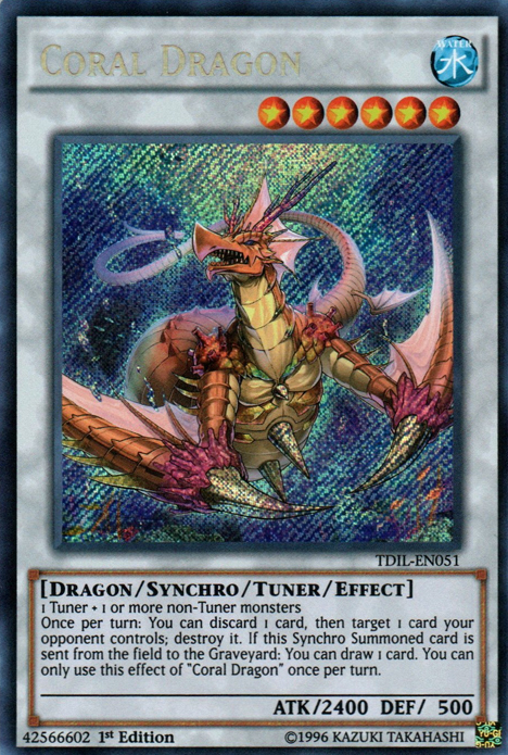 Coral Dragon [TDIL-EN051] Secret Rare | Tables and Towers