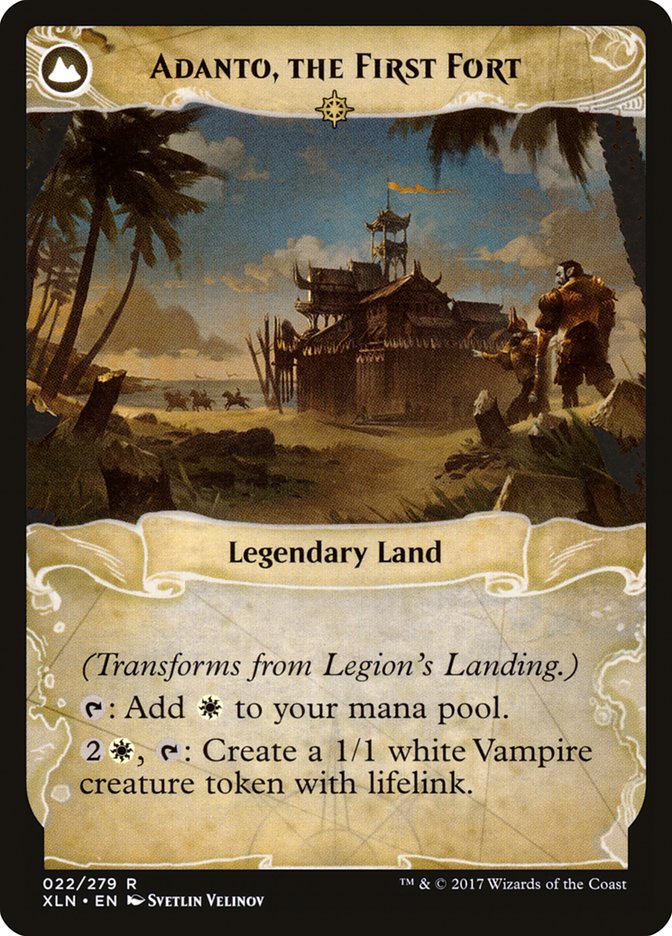 Legion's Landing // Adanto, the First Fort [Ixalan] | Tables and Towers