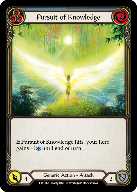 Pursuit of Knowledge [ARC161-S] (Arcane Rising)  1st Edition Normal | Tables and Towers