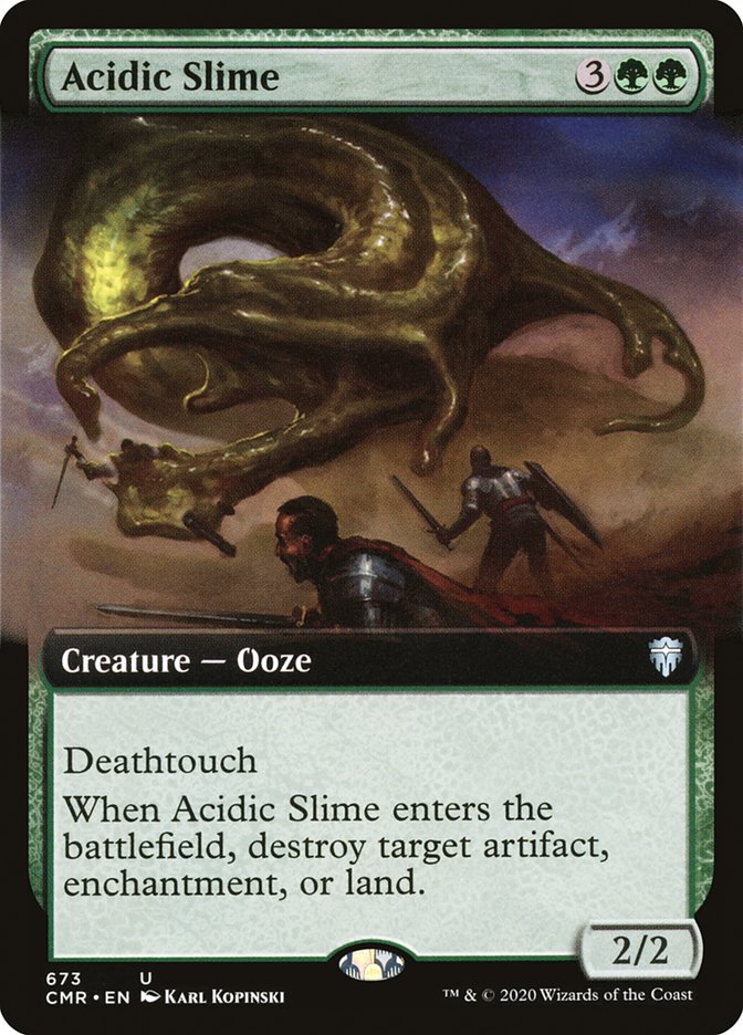 Acidic Slime (Extended Art) [Commander Legends] | Tables and Towers