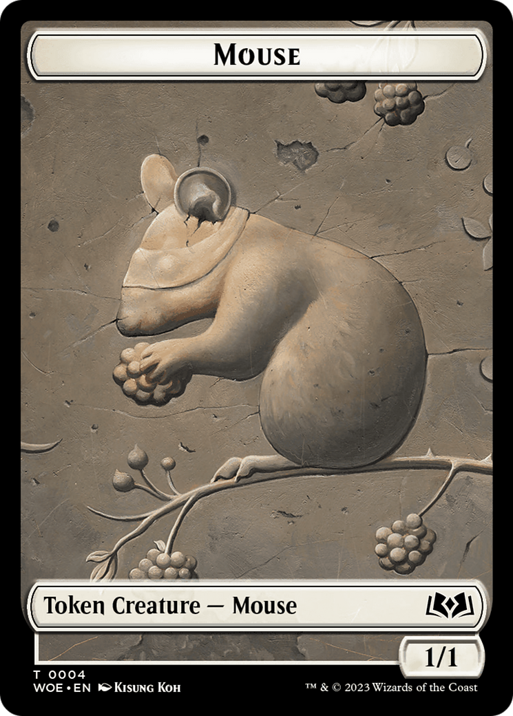 Mouse // Food (0013) Double-Sided Token [Wilds of Eldraine Tokens] | Tables and Towers