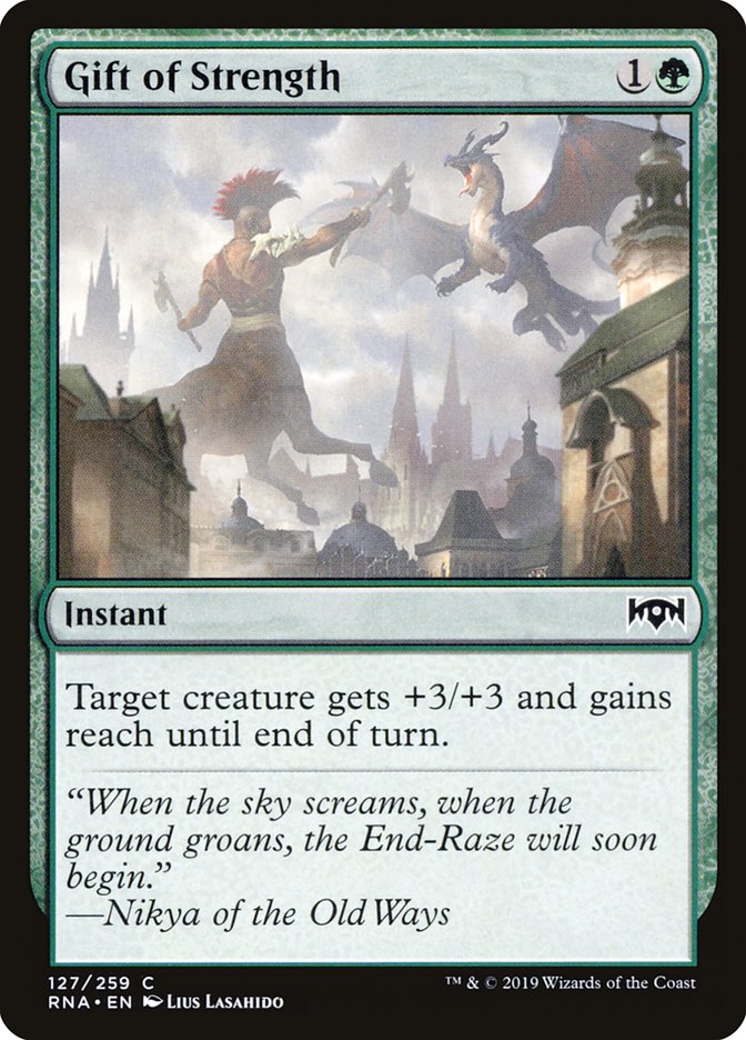 Gift of Strength [Ravnica Allegiance] | Tables and Towers