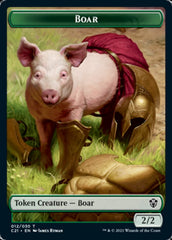 Hydra // Boar Double-Sided Token [Commander 2021 Tokens] | Tables and Towers