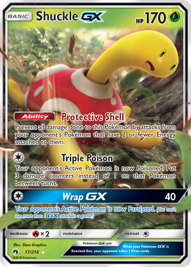 Shuckle GX (17/214) [Sun & Moon: Lost Thunder] | Tables and Towers