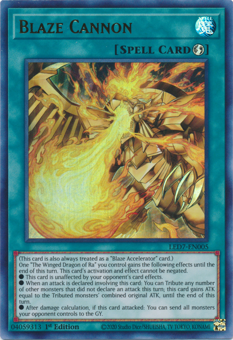 Blaze Cannon [LED7-EN005] Ultra Rare | Tables and Towers