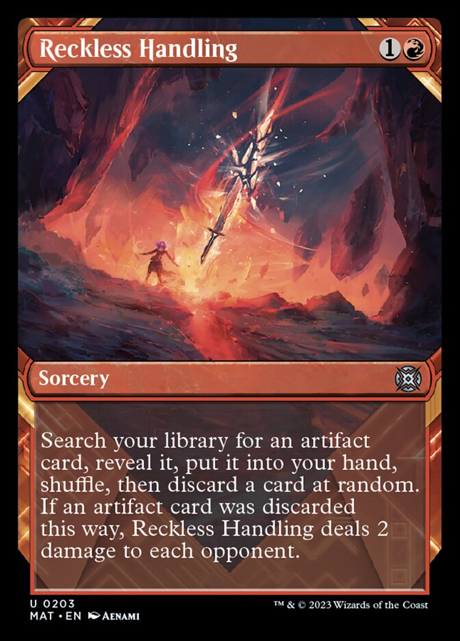 Reckless Handling (Showcase Halo Foil) [March of the Machine: The Aftermath] | Tables and Towers