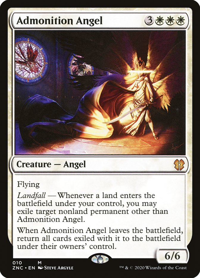 Admonition Angel [Zendikar Rising Commander] | Tables and Towers