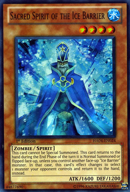 Sacred Spirit of the Ice Barrier [HA04-EN024] Super Rare | Tables and Towers