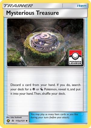 Mysterious Treasure (113a/131) (League Promo) [Sun & Moon: Forbidden Light] | Tables and Towers