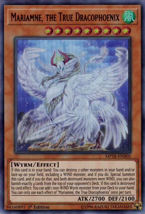 Mariamne, the True Dracophoenix [MP18-EN005] Ultra Rare | Tables and Towers