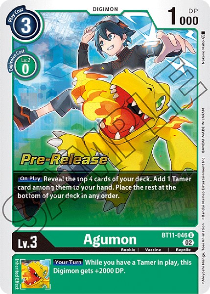 Agumon [BT11-046] [Dimensional Phase Pre-Release Promos] | Tables and Towers