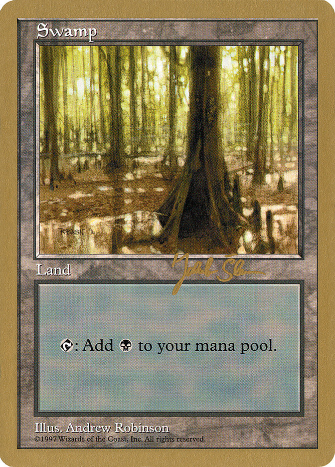 Swamp (js439) (Jakub Slemr) [World Championship Decks 1997] | Tables and Towers