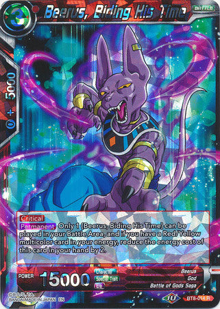 Beerus, Biding His Time (BT8-014) [Malicious Machinations] | Tables and Towers