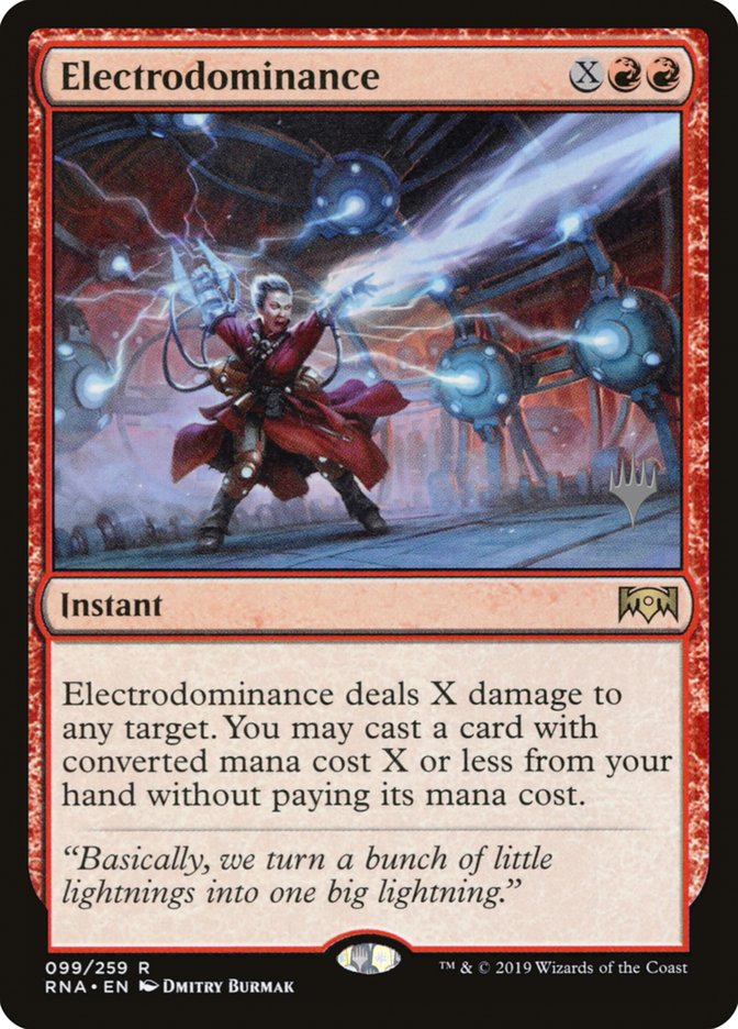 Electrodominance (Promo Pack) [Ravnica Allegiance Promos] | Tables and Towers