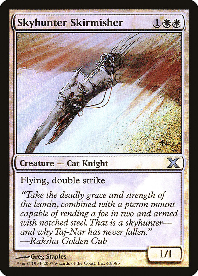 Skyhunter Skirmisher (Premium Foil) [Tenth Edition] | Tables and Towers