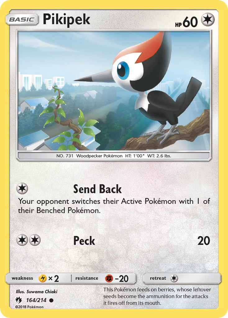 Pikipek (164/214) [Sun & Moon: Lost Thunder] | Tables and Towers