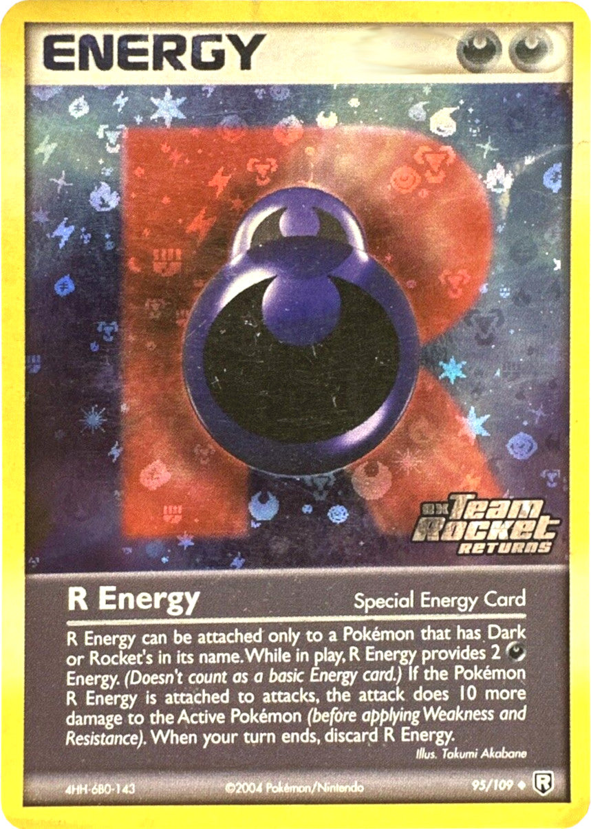 R Energy (95/109) (Stamped) [EX: Team Rocket Returns] | Tables and Towers