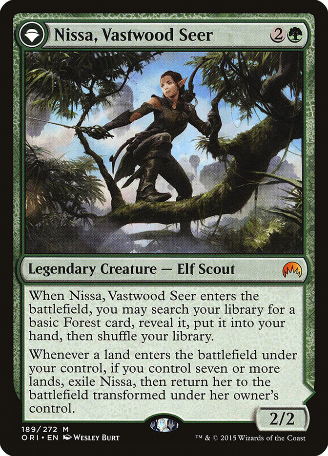 Nissa, Vastwood Seer // Nissa, Sage Animist [Magic Origins] | Tables and Towers