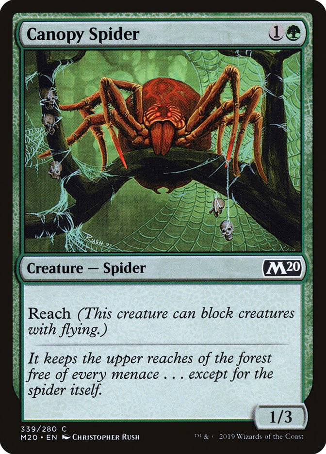 Canopy Spider [Core Set 2020] | Tables and Towers